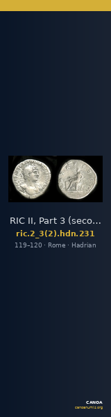 RIC II, Part 3 (second edition) Hadrian 231 — CANOA