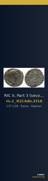 RIC II, Part 3 (second edition) Hadrian 2318 — CANOA
