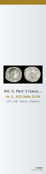 RIC II, Part 3 (second edition) Hadrian 2326 — CANOA