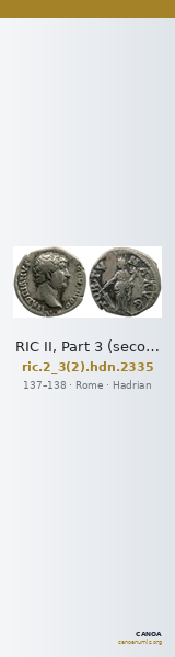 RIC II, Part 3 (second edition) Hadrian 2335 — CANOA