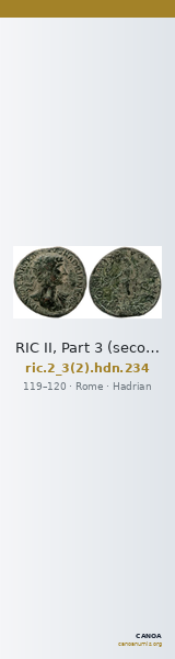 RIC II, Part 3 (second edition) Hadrian 234 — CANOA