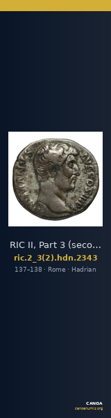 RIC II, Part 3 (second edition) Hadrian 2343 — CANOA