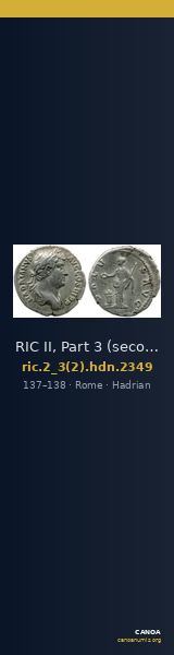 RIC II, Part 3 (second edition) Hadrian 2349 — CANOA