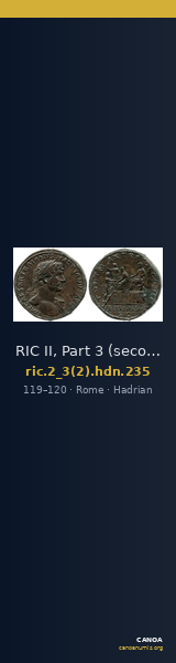 RIC II, Part 3 (second edition) Hadrian 235 — CANOA