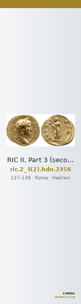 RIC II, Part 3 (second edition) Hadrian 2356 — CANOA