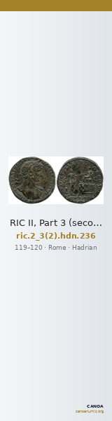 RIC II, Part 3 (second edition) Hadrian 236 — CANOA