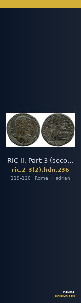 RIC II, Part 3 (second edition) Hadrian 236 — CANOA