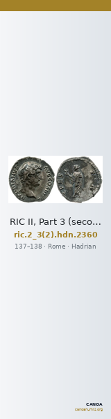 RIC II, Part 3 (second edition) Hadrian 2360 — CANOA