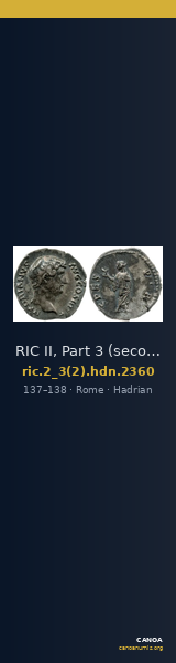 RIC II, Part 3 (second edition) Hadrian 2360 — CANOA