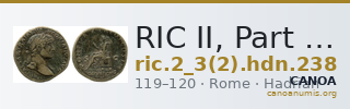 RIC II, Part 3 (second edition) Hadrian 238 — CANOA