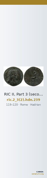 RIC II, Part 3 (second edition) Hadrian 239 — CANOA