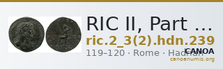 RIC II, Part 3 (second edition) Hadrian 239 — CANOA