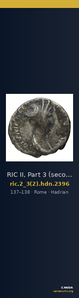 RIC II, Part 3 (second edition) Hadrian 2396 — CANOA