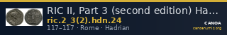 RIC II, Part 3 (second edition) Hadrian 24 — CANOA