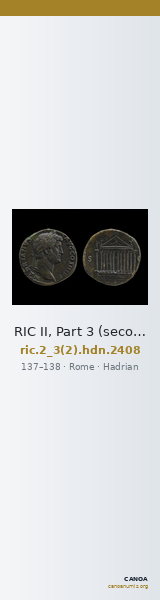 RIC II, Part 3 (second edition) Hadrian 2408 — CANOA