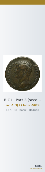 RIC II, Part 3 (second edition) Hadrian 2409 — CANOA