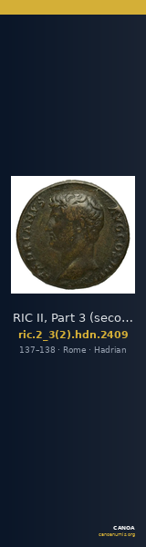 RIC II, Part 3 (second edition) Hadrian 2409 — CANOA