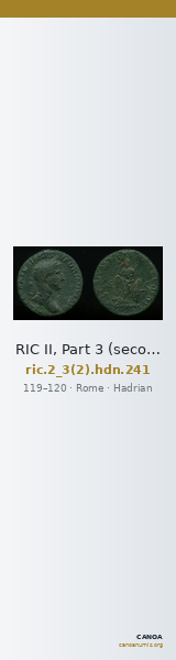 RIC II, Part 3 (second edition) Hadrian 241 — CANOA