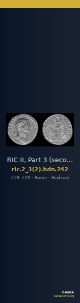 RIC II, Part 3 (second edition) Hadrian 242 — CANOA