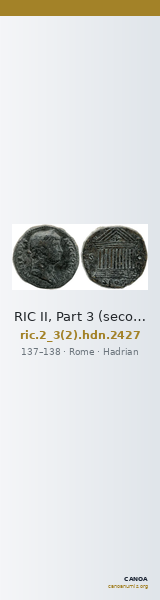 RIC II, Part 3 (second edition) Hadrian 2427 — CANOA