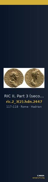 RIC II, Part 3 (second edition) Hadrian 2447 — CANOA