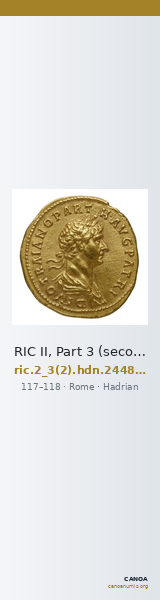 RIC II, Part 3 (second edition) Hadrian 2448-2449 — CANOA
