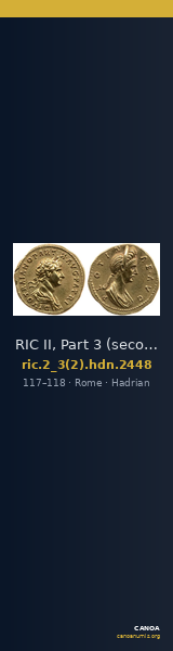 RIC II, Part 3 (second edition) Hadrian 2448 — CANOA