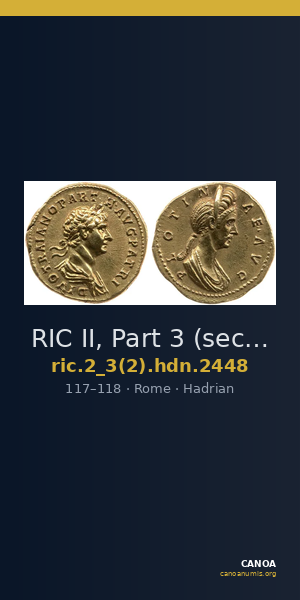 RIC II, Part 3 (second edition) Hadrian 2448 — CANOA