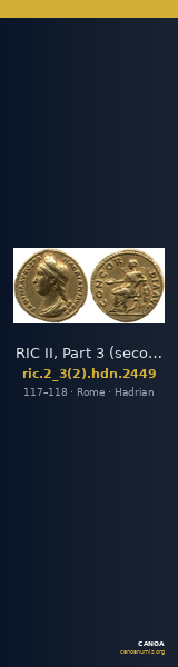 RIC II, Part 3 (second edition) Hadrian 2449 — CANOA