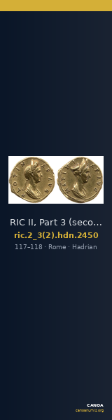 RIC II, Part 3 (second edition) Hadrian 2450 — CANOA