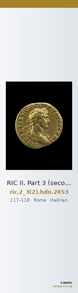 RIC II, Part 3 (second edition) Hadrian 2453 — CANOA