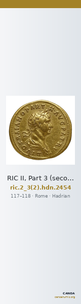 RIC II, Part 3 (second edition) Hadrian 2454 — CANOA