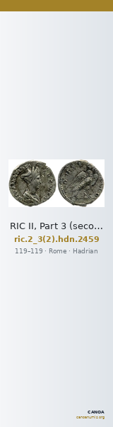 RIC II, Part 3 (second edition) Hadrian 2459 — CANOA