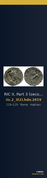 RIC II, Part 3 (second edition) Hadrian 2459 — CANOA