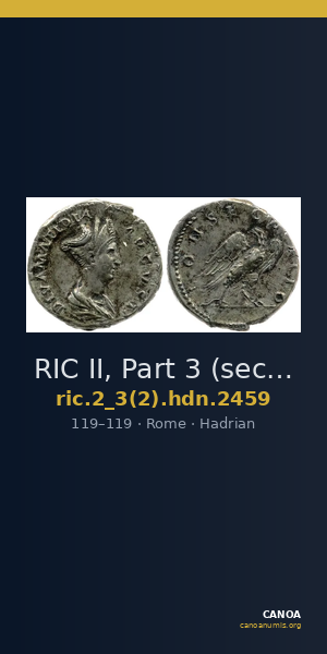 RIC II, Part 3 (second edition) Hadrian 2459 — CANOA