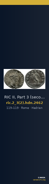RIC II, Part 3 (second edition) Hadrian 2462 — CANOA