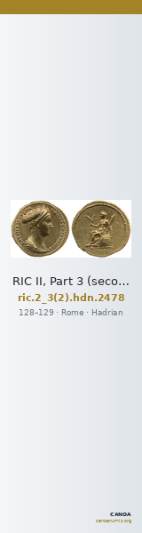 RIC II, Part 3 (second edition) Hadrian 2478 — CANOA