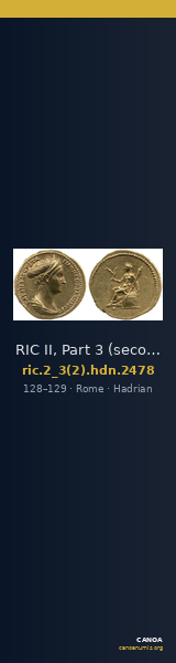 RIC II, Part 3 (second edition) Hadrian 2478 — CANOA