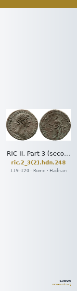 RIC II, Part 3 (second edition) Hadrian 248 — CANOA