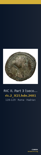 RIC II, Part 3 (second edition) Hadrian 2481 — CANOA