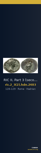 RIC II, Part 3 (second edition) Hadrian 2483 — CANOA
