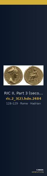 RIC II, Part 3 (second edition) Hadrian 2484 — CANOA