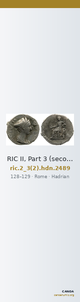 RIC II, Part 3 (second edition) Hadrian 2489 — CANOA