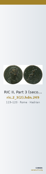 RIC II, Part 3 (second edition) Hadrian 249 — CANOA