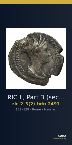 RIC II, Part 3 (second edition) Hadrian 2491 — CANOA