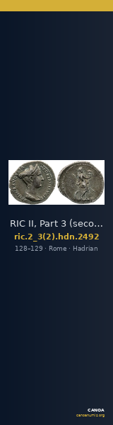 RIC II, Part 3 (second edition) Hadrian 2492 — CANOA