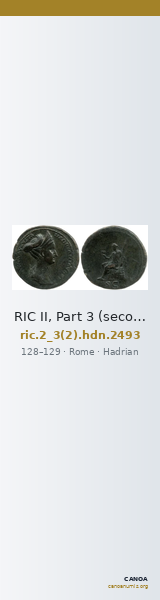 RIC II, Part 3 (second edition) Hadrian 2493 — CANOA
