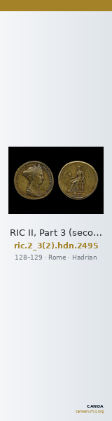 RIC II, Part 3 (second edition) Hadrian 2495 — CANOA
