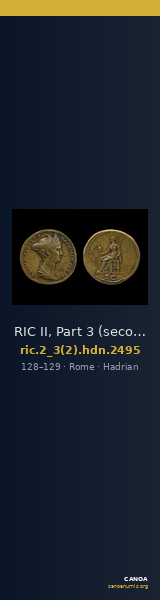 RIC II, Part 3 (second edition) Hadrian 2495 — CANOA