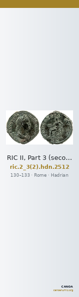RIC II, Part 3 (second edition) Hadrian 2512 — CANOA